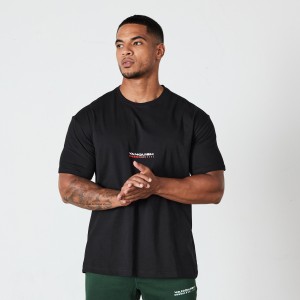 Vanquish Fitness Black Athletics Division Oversized T Shirt Black | YKIH93716