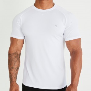 Vanquish Fitness Essential White Performance Short Sleeve T Shirt White | PASI02943