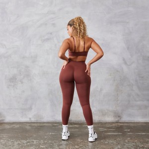 Vanquish Fitness Neutral V2 Seamless Brown Legging Brown | XVHY27186