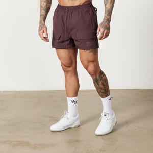 Vanquish Fitness Utility Plum 4" Shorts Plum | ITER43062