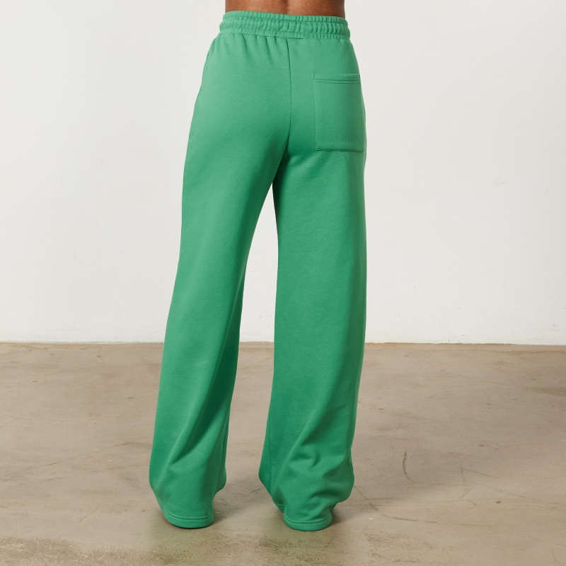 Vanquish Fitness Apple Green Rejuvenate Wide Leg Oversized Sweatpants Apple Green | KGYZ80162