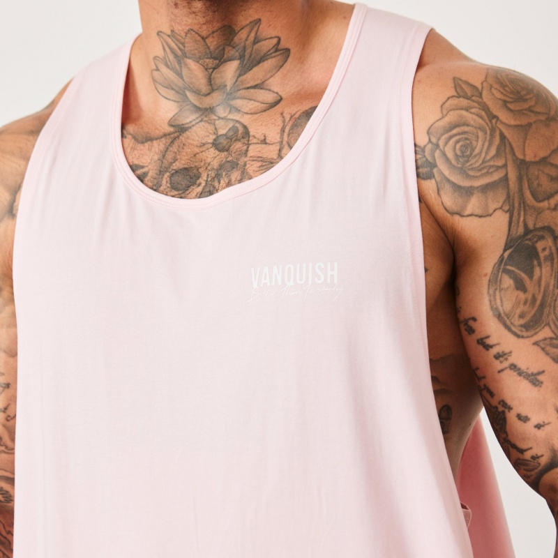 Vanquish Fitness BTY Himalayan Pink Loose Fit Tank Top Himalayan Pink | RUGC27065