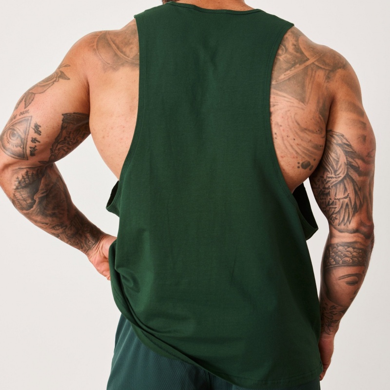 Vanquish Fitness BTY Palm Green Loose Fit Tank Top Palm Green | HMYJ52187