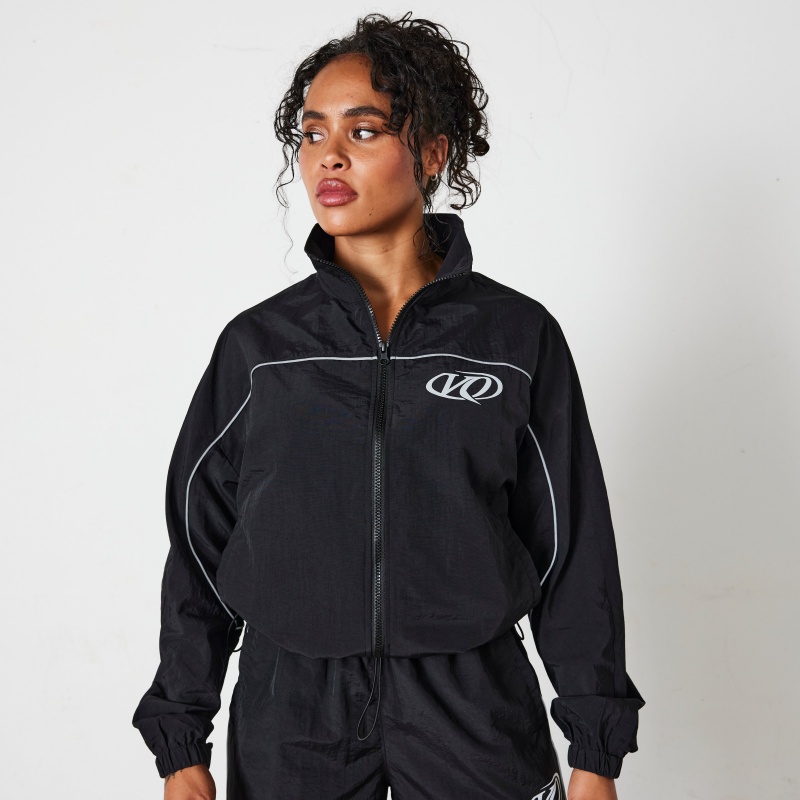 Vanquish Fitness Black Racing Track Jacket Black | BKDN57981