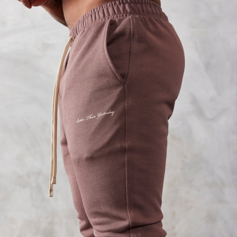 Vanquish Fitness Brown Unconquerable Tapered Sweatpants Brown | TAQF59327