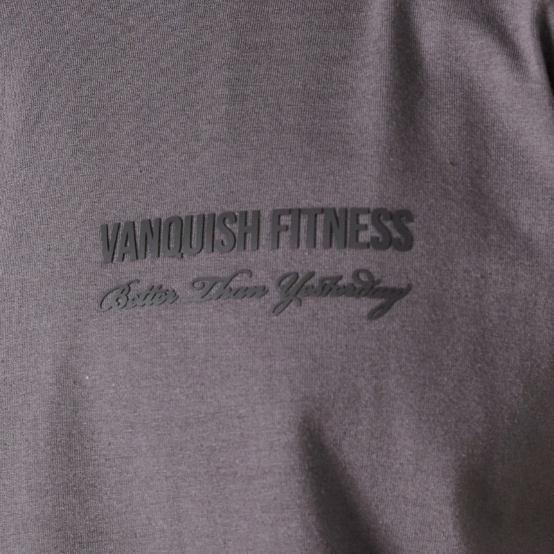 Vanquish Fitness Dark Grey Signature Collection Straight Leg Sweatpants Dark Grey | BWGJ12085