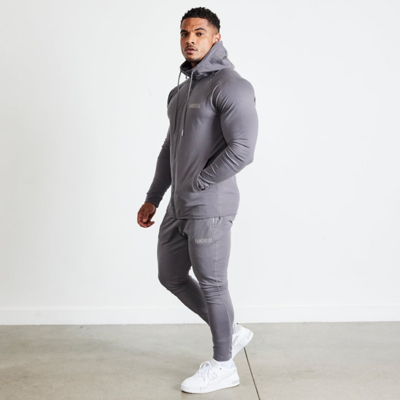 Vanquish Fitness Eclipse V2 Grey Tapered Sweatpants Grey | XCJZ80567