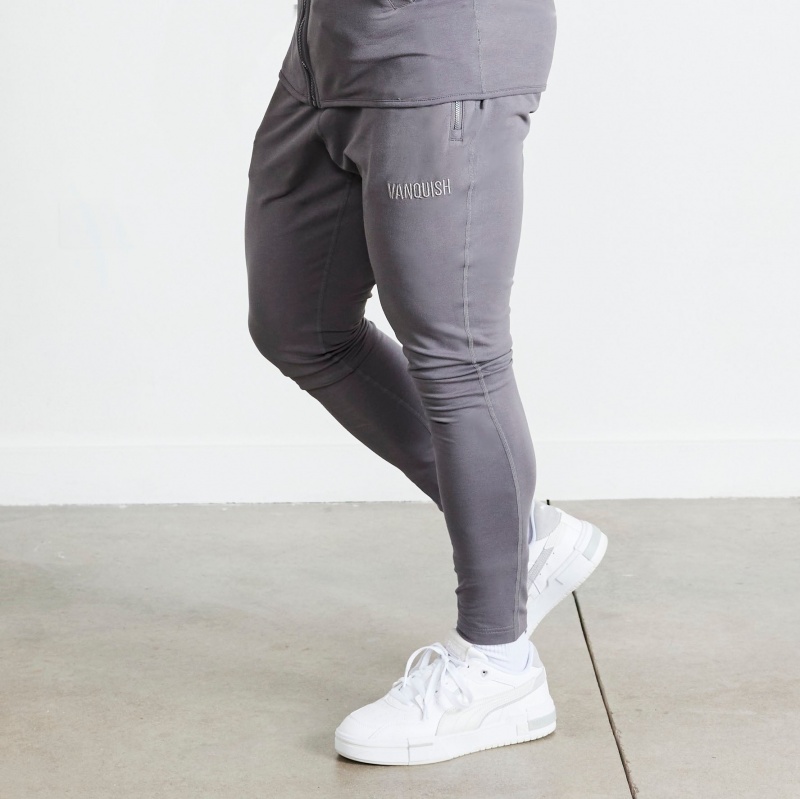 Vanquish Fitness Eclipse V2 Grey Tapered Sweatpants Grey | XCJZ80567