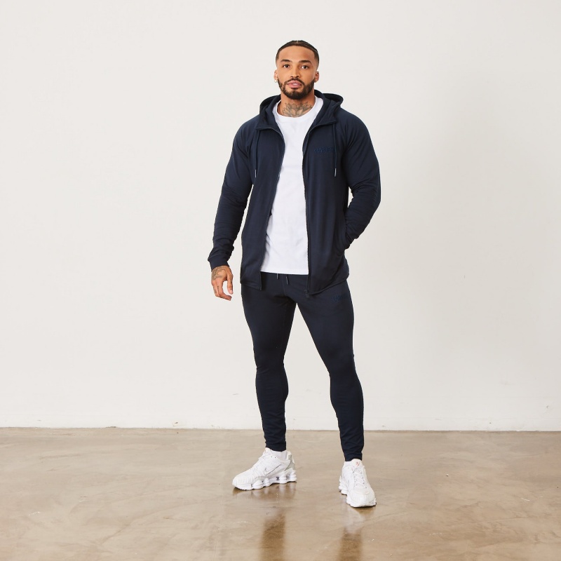 Vanquish Fitness Eclipse V2 Navy Blue Tapered Sweatpants Navy Blue | WRYG29578