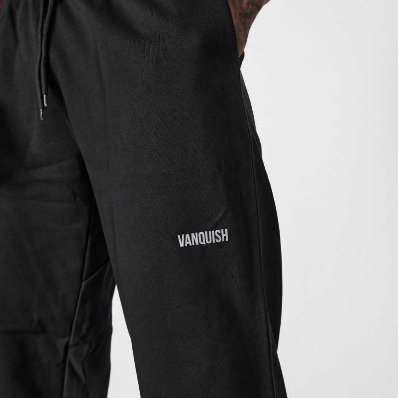 Vanquish Fitness Essential Black Oversized Sweatpants Black | MTKI19324