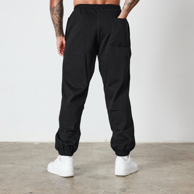 Vanquish Fitness Essential Black Oversized Sweatpants Black | MTKI19324