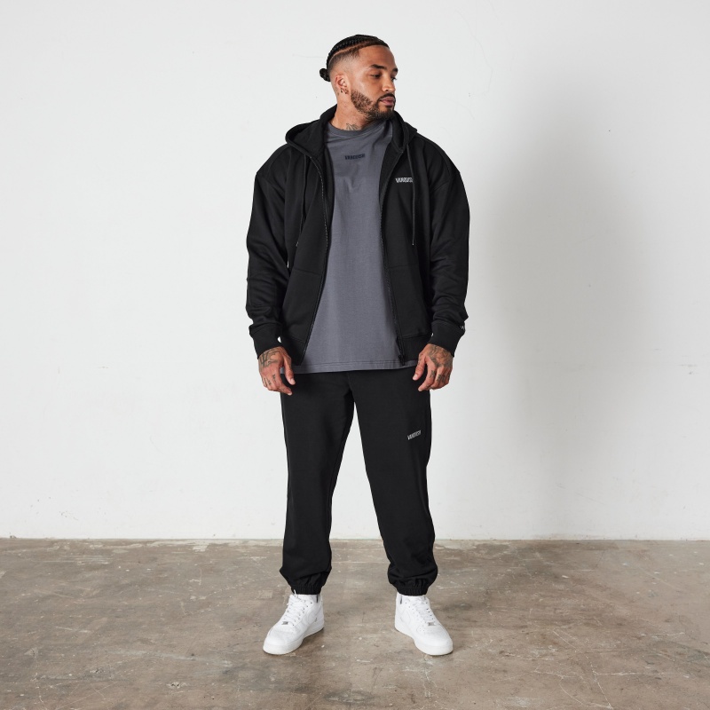 Vanquish Fitness Essential Black Oversized Sweatpants Black | MTKI19324