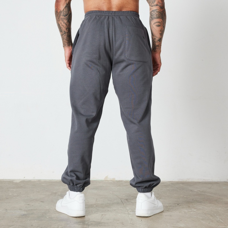 Vanquish Fitness Essential Denim Blue Oversized Sweatpants Denim Blue | OXHA41578