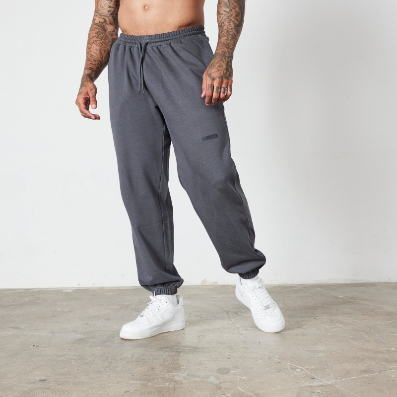 Vanquish Fitness Essential Denim Blue Oversized Sweatpants Denim Blue | OXHA41578