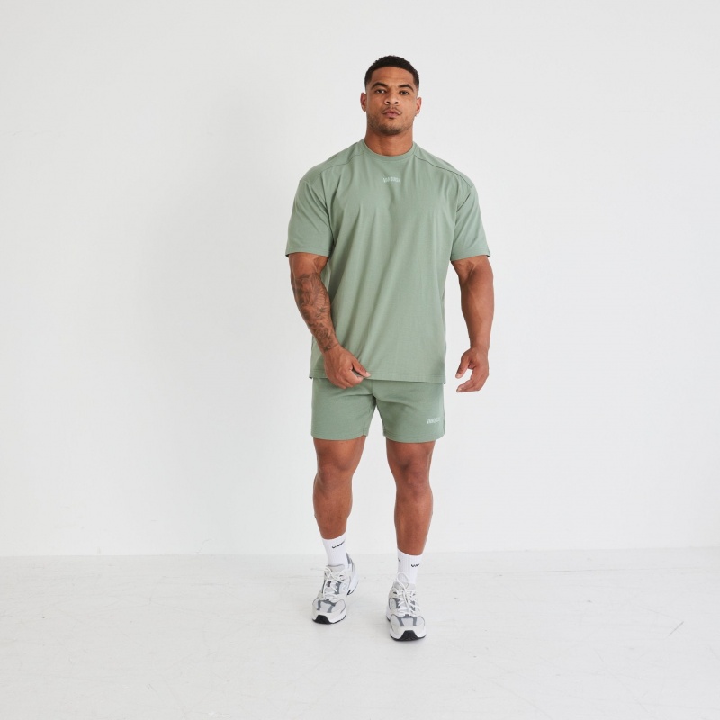 Vanquish Fitness Essential Green Oversized T Shirt Green | RCBS34905