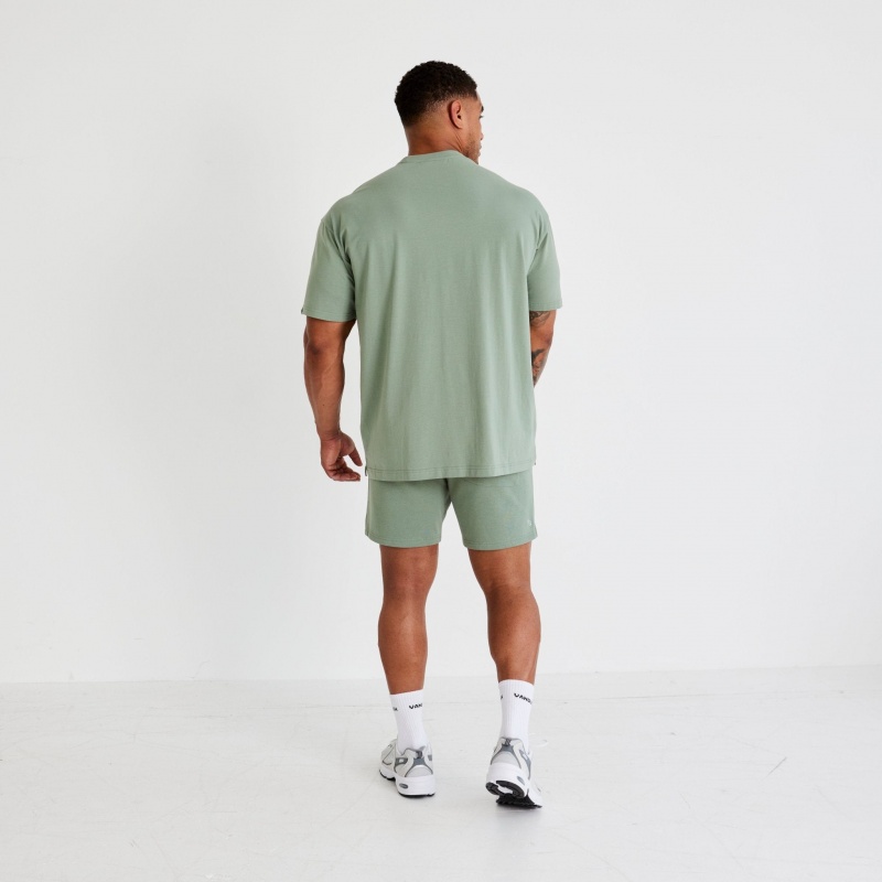 Vanquish Fitness Essential Green Oversized T Shirt Green | RCBS34905