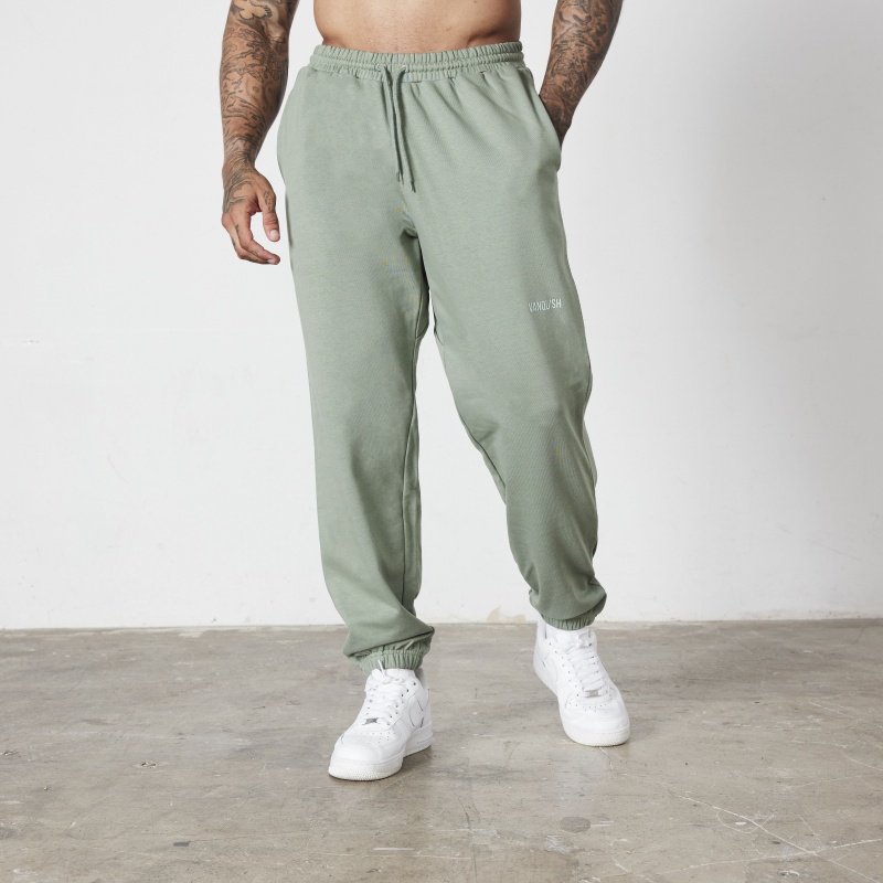 Vanquish Fitness Essential Green Oversized Sweatpants Green | JQZO43891