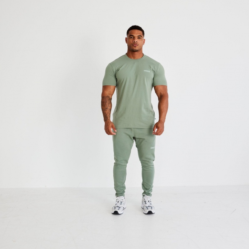 Vanquish Fitness Essential Green Tapered Fit Sweatpants Green | RAZM78945