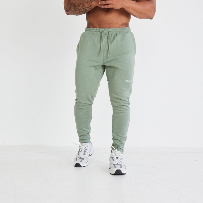 Vanquish Fitness Essential Green Tapered Fit Sweatpants Green | RAZM78945