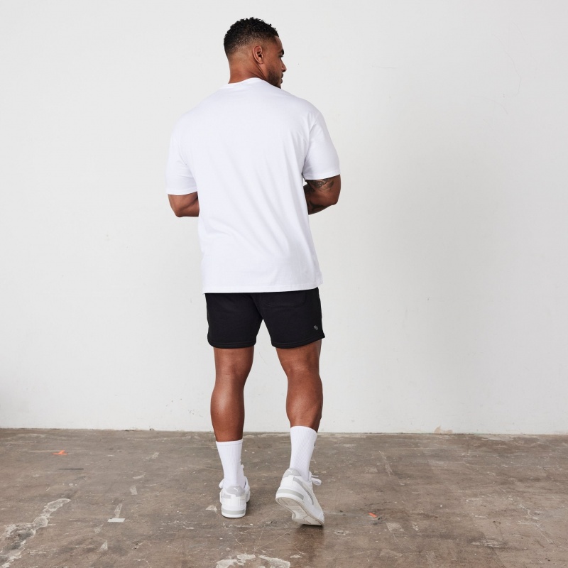 Vanquish Fitness Essential White Oversized T Shirt White | SXEJ81792