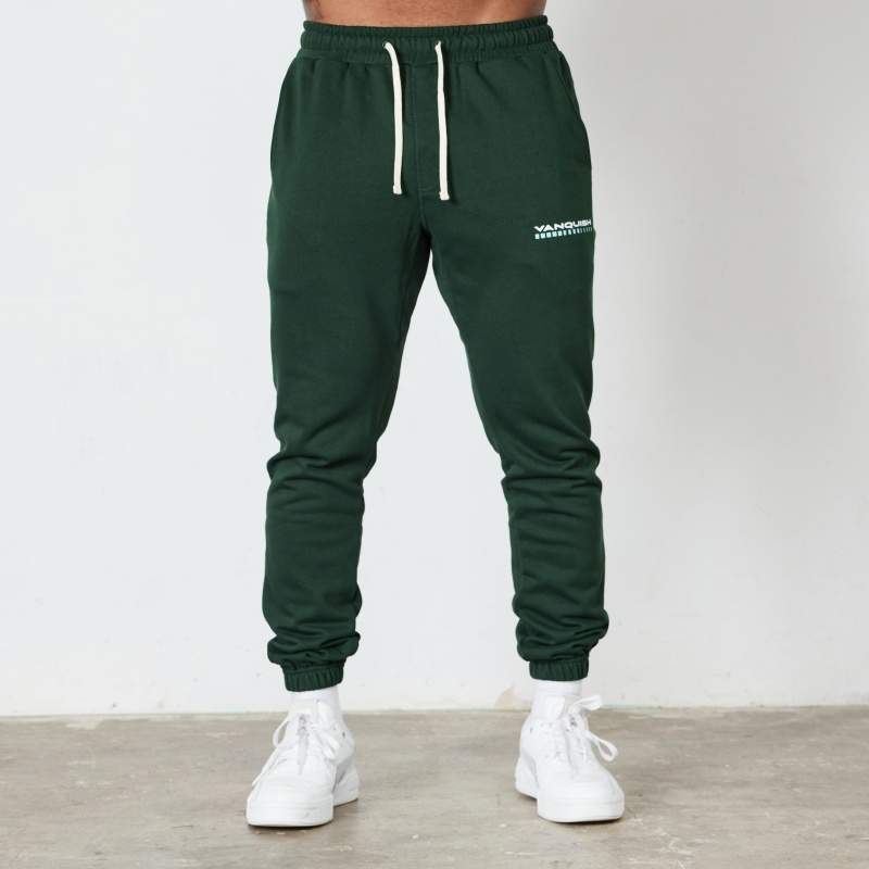 Vanquish Fitness Green Athletics Division Tapered Sweatpants Green | CDVM67012