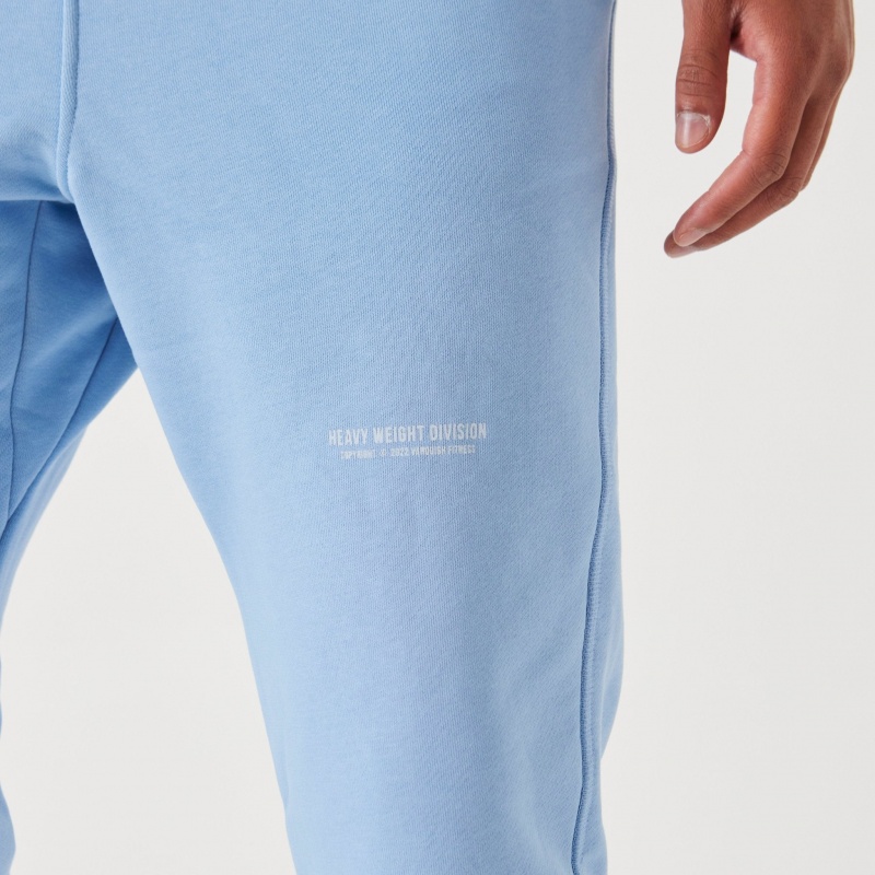 Vanquish Fitness Heavyweight Division Blue Tapered Sweatpants Blue | XFCP35741