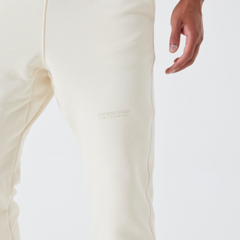 Vanquish Fitness Heavyweight Division Vintage White Tapered Sweatpants White | FGYH65792