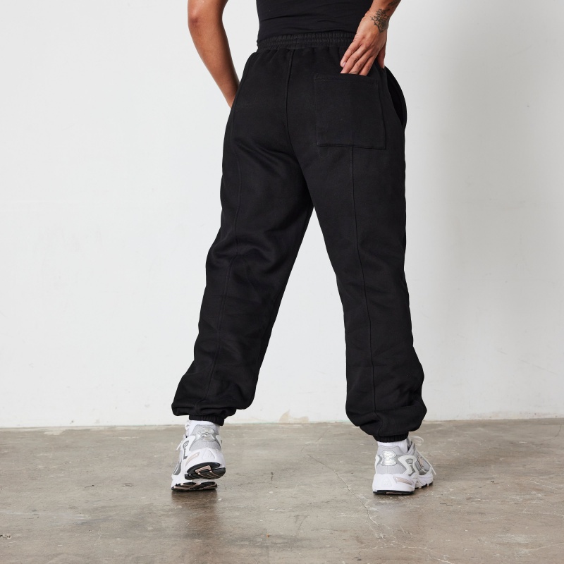 Vanquish Fitness Jet Black VQFIT Oversized Sweatpants Jet Black | HYIO48173