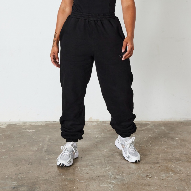 Vanquish Fitness Jet Black VQFIT Oversized Sweatpants Jet Black | HYIO48173