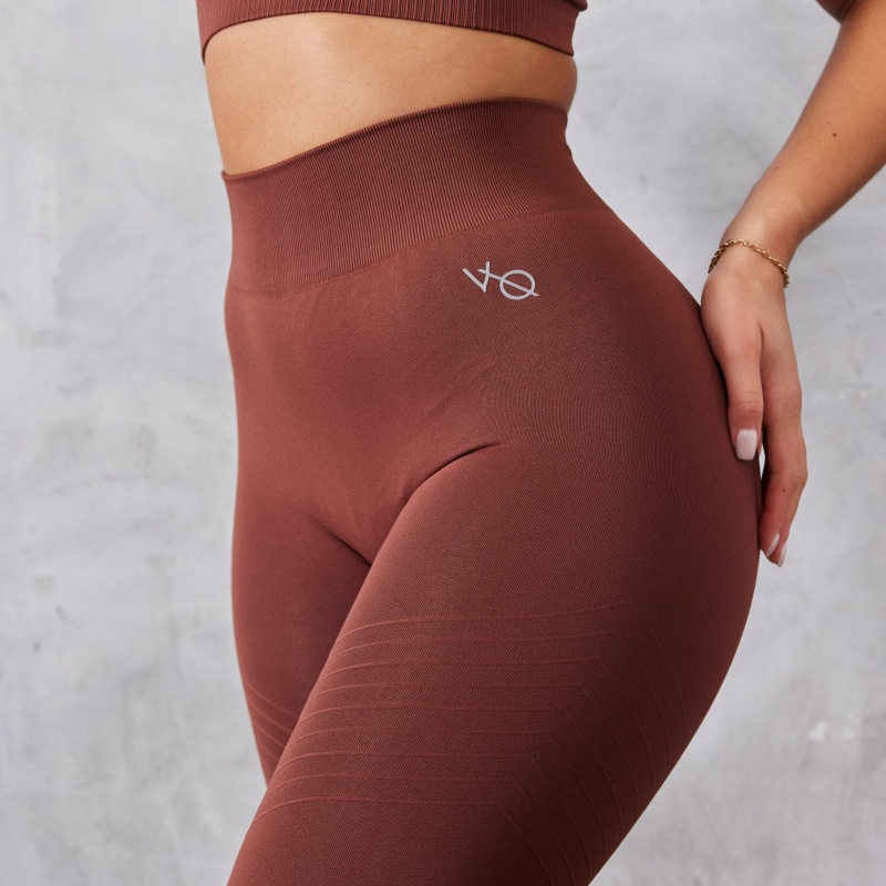 Vanquish Fitness Neutral V2 Seamless Brown Legging Brown | XVHY27186