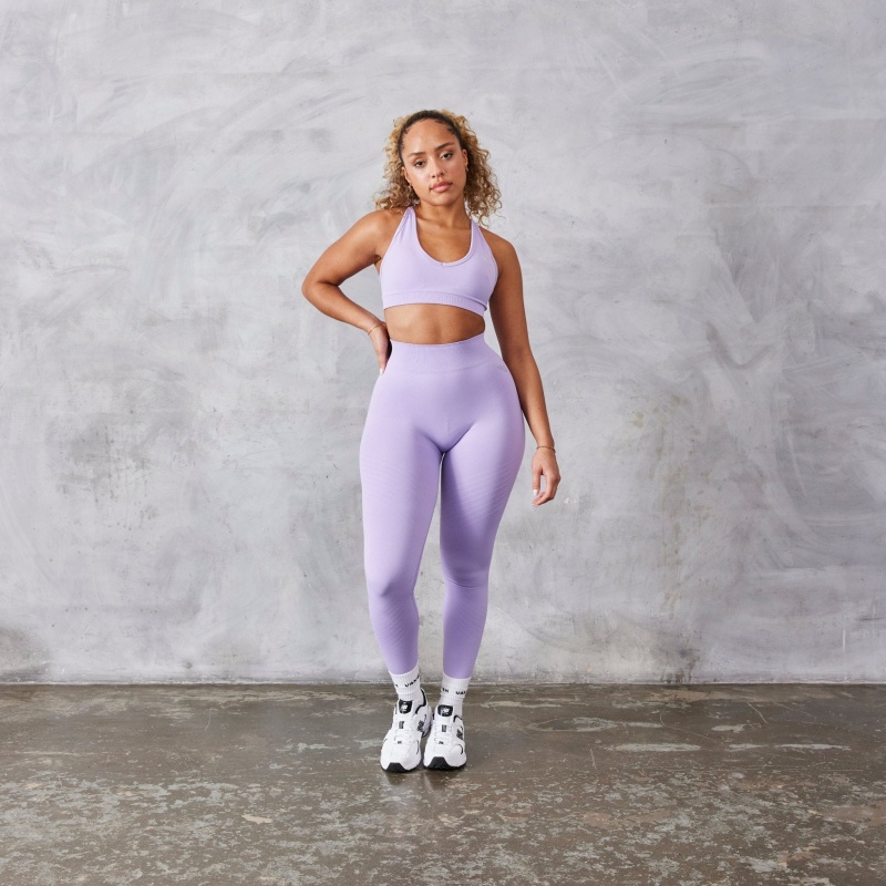 Vanquish Fitness Neutral V2 Seamless Lilac Bra Lilac | FYAN30274