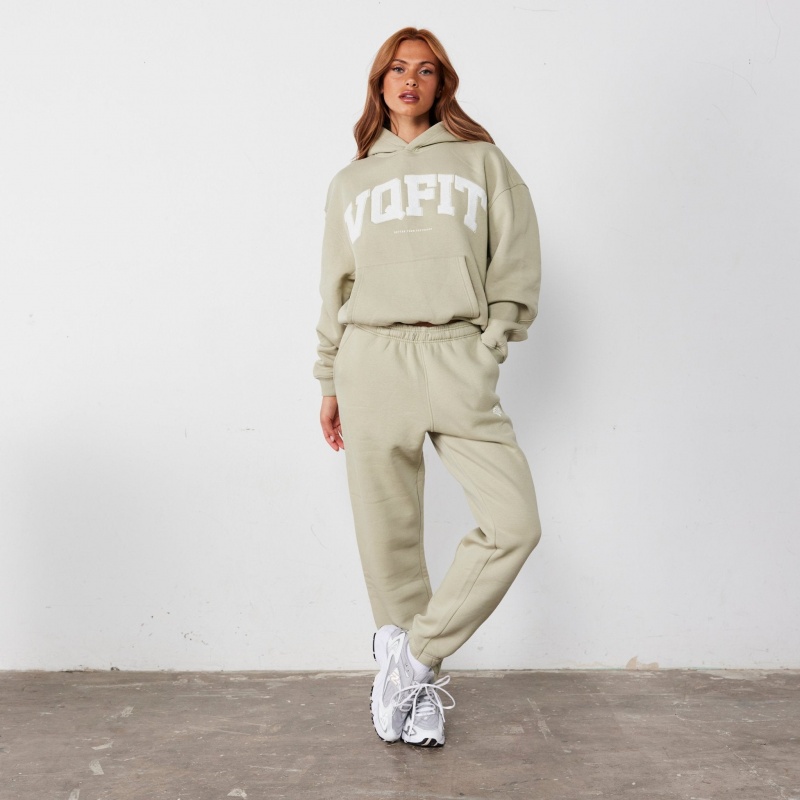 Vanquish Fitness Pale Khaki VQFIT Oversized Sweatpants Pale Khaki | ZYIM86049