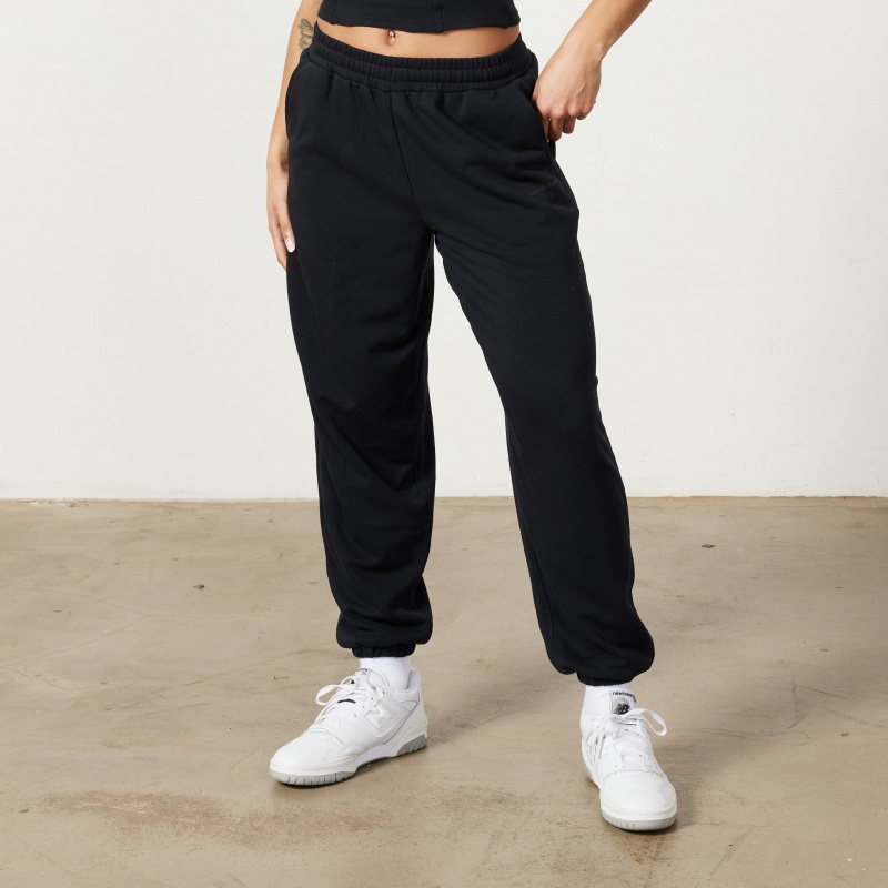 Vanquish Fitness Restore Black Oversized Sweatpants Black | KSXO78413