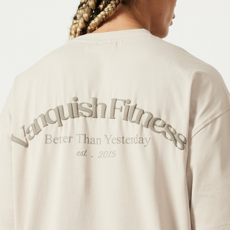 Vanquish Fitness Restore Sand Oversized T Shirt Sand | ORMF09135