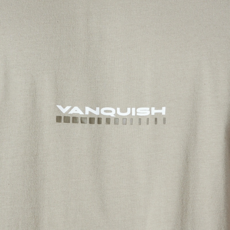 Vanquish Fitness Stone Athletics Division Fitted T Shirt Stone | FQOZ01342