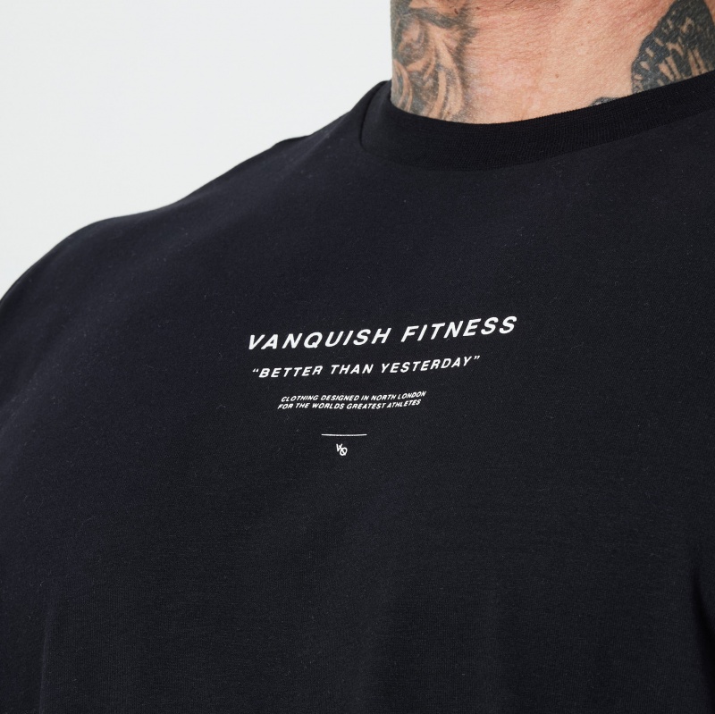 Vanquish Fitness TSP Black 2023 Collective Oversized T Shirt Black | XLYM03978