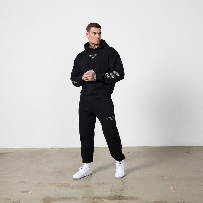 Vanquish Fitness TSP Black 2023 Collective Oversized Pullover Hoodie Black | GYHE79018