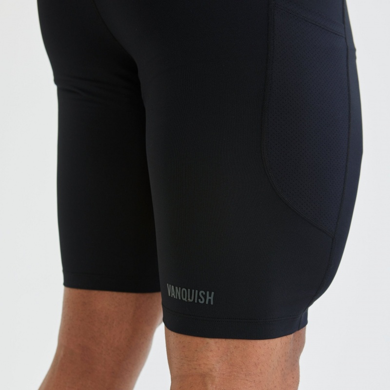 Vanquish Fitness Utility Black Base Layer Shorts Black | ZJRL84706