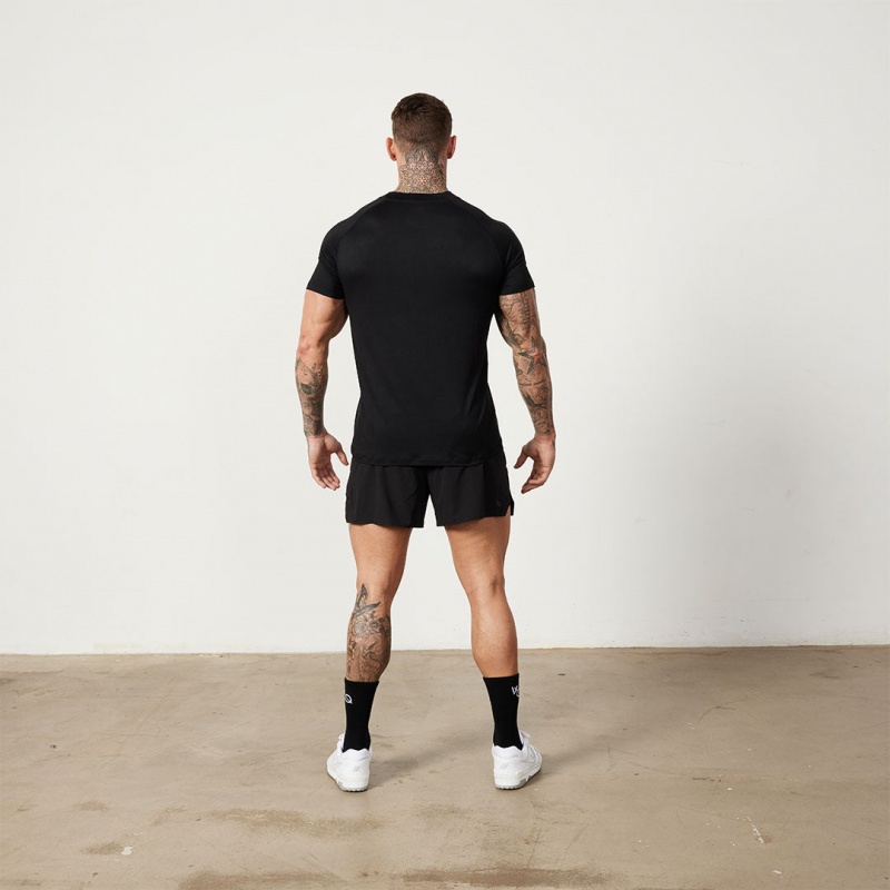 Vanquish Fitness Utility Black T Shirt Black | RBWD56307