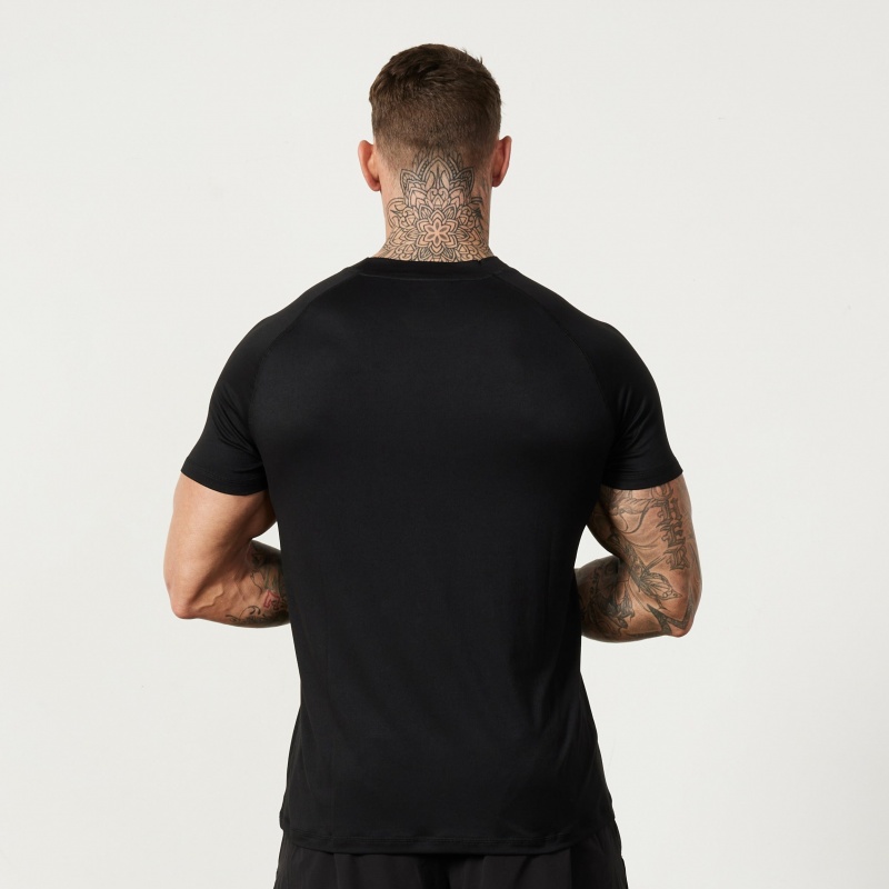 Vanquish Fitness Utility Black T Shirt Black | RBWD56307