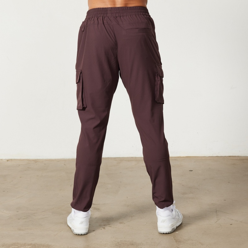 Vanquish Fitness Utility Plum Tapered Cargo Pants Plum | IFDX85739