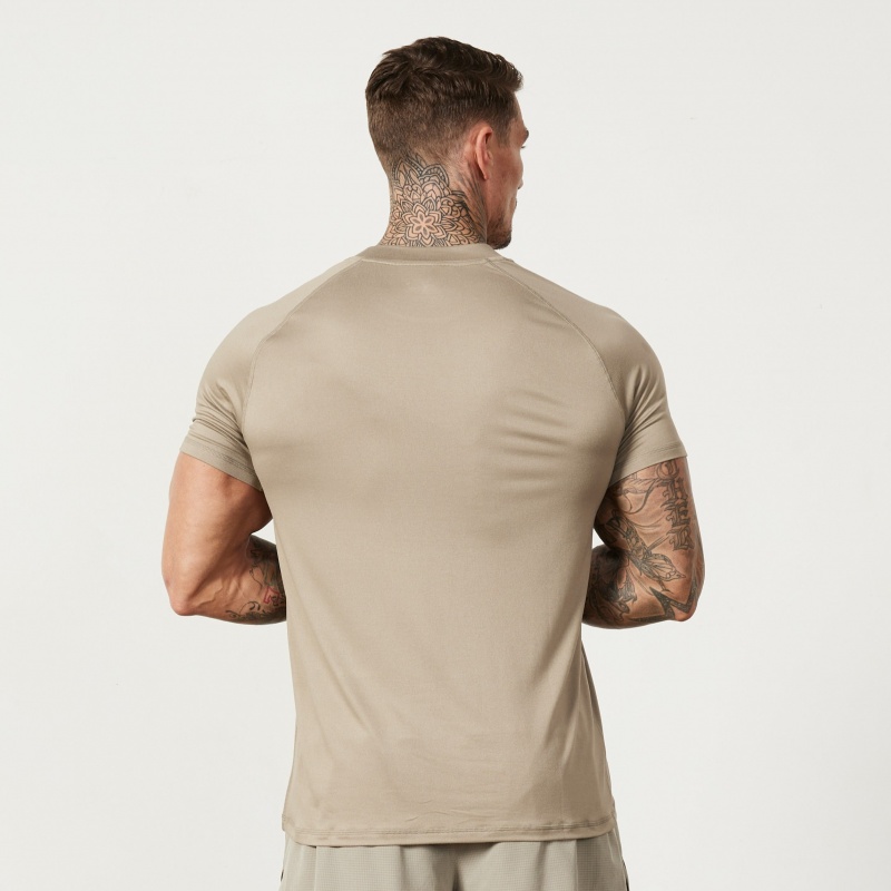 Vanquish Fitness Utility Stone T Shirt Stone | KBCQ96350