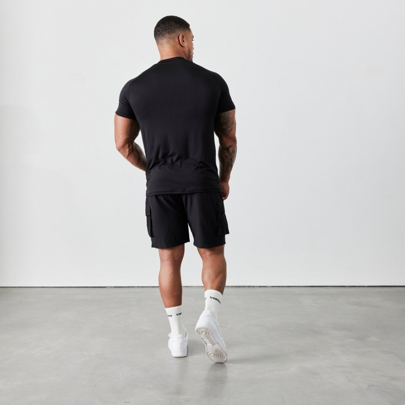 Vanquish Fitness Utility V2 Black Cargo Shorts Black | KFYC21846