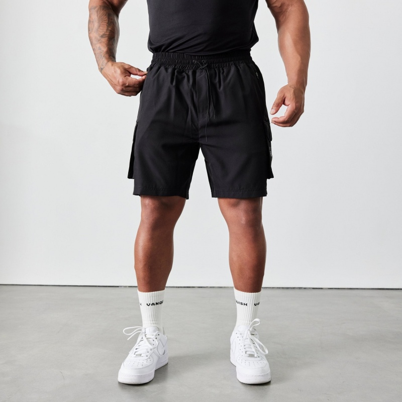 Vanquish Fitness Utility V2 Black Cargo Shorts Black | KFYC21846