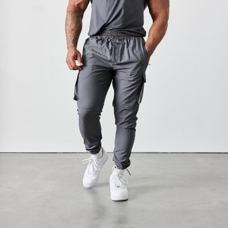 Vanquish Fitness Utility V2 Grey Tapered Cargo Pants Grey | LOME81043