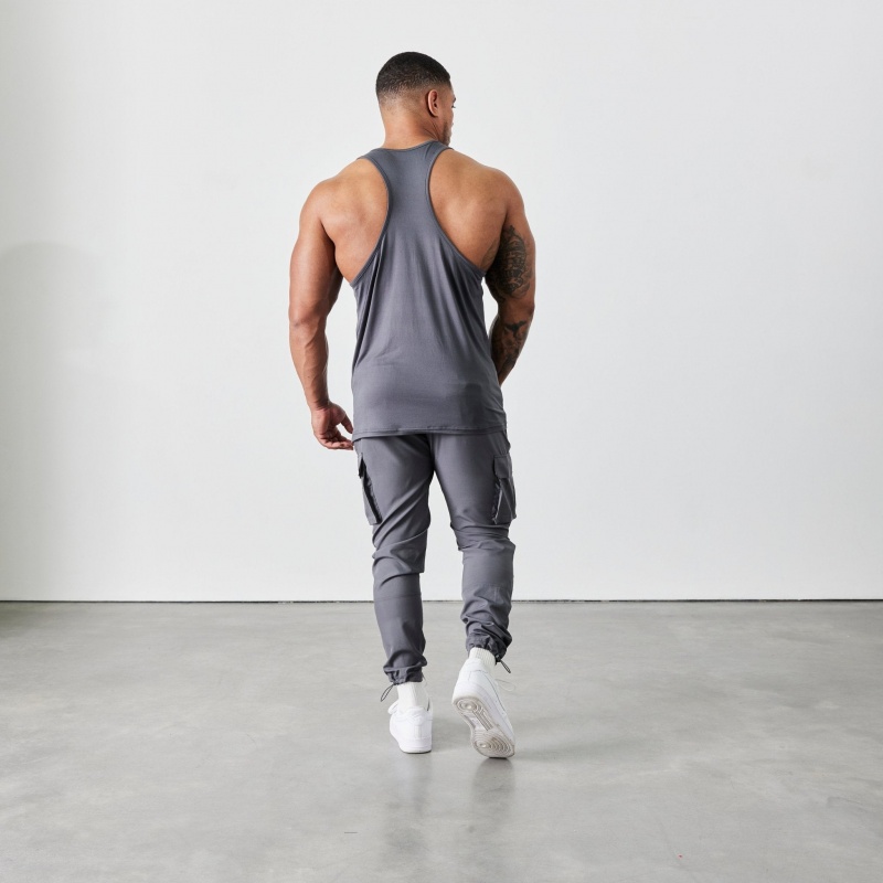 Vanquish Fitness Utility V2 Grey Tapered Cargo Pants Grey | LOME81043