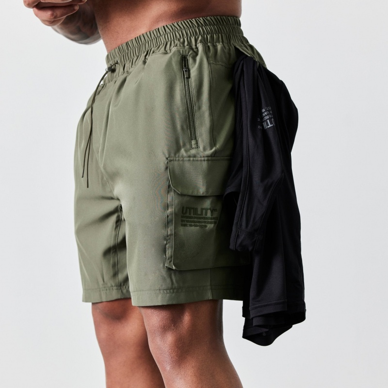 Vanquish Fitness Utility V2 Khaki Cargo Shorts Khaki | NPVO63514