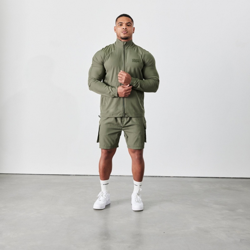 Vanquish Fitness Utility V2 Khaki Cargo Shorts Khaki | NPVO63514