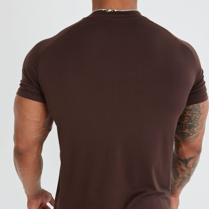 Vanquish Fitness Utility V3 Brown T Shirt Brown | OFGM86370