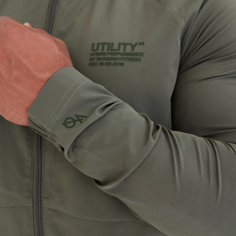 Vanquish Fitness Utility V3 Khaki Jacket Khaki | YTPX34865